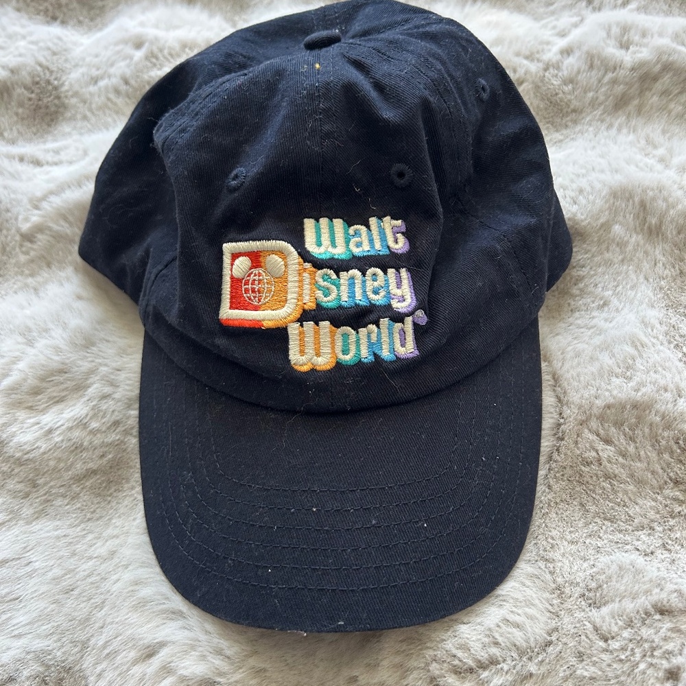 Walt Disney World Navy Rainbow Baseball Hat